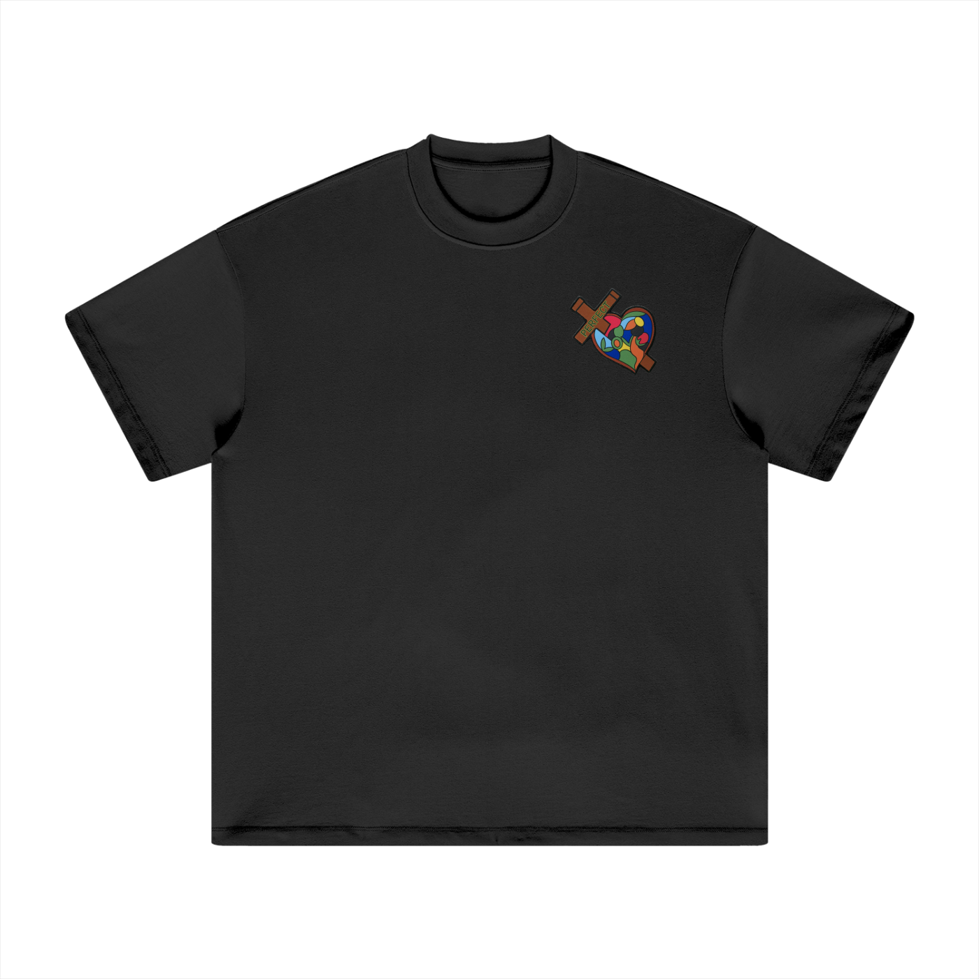 Take Heart! T-Shirt - Neon Lettering & White Globe