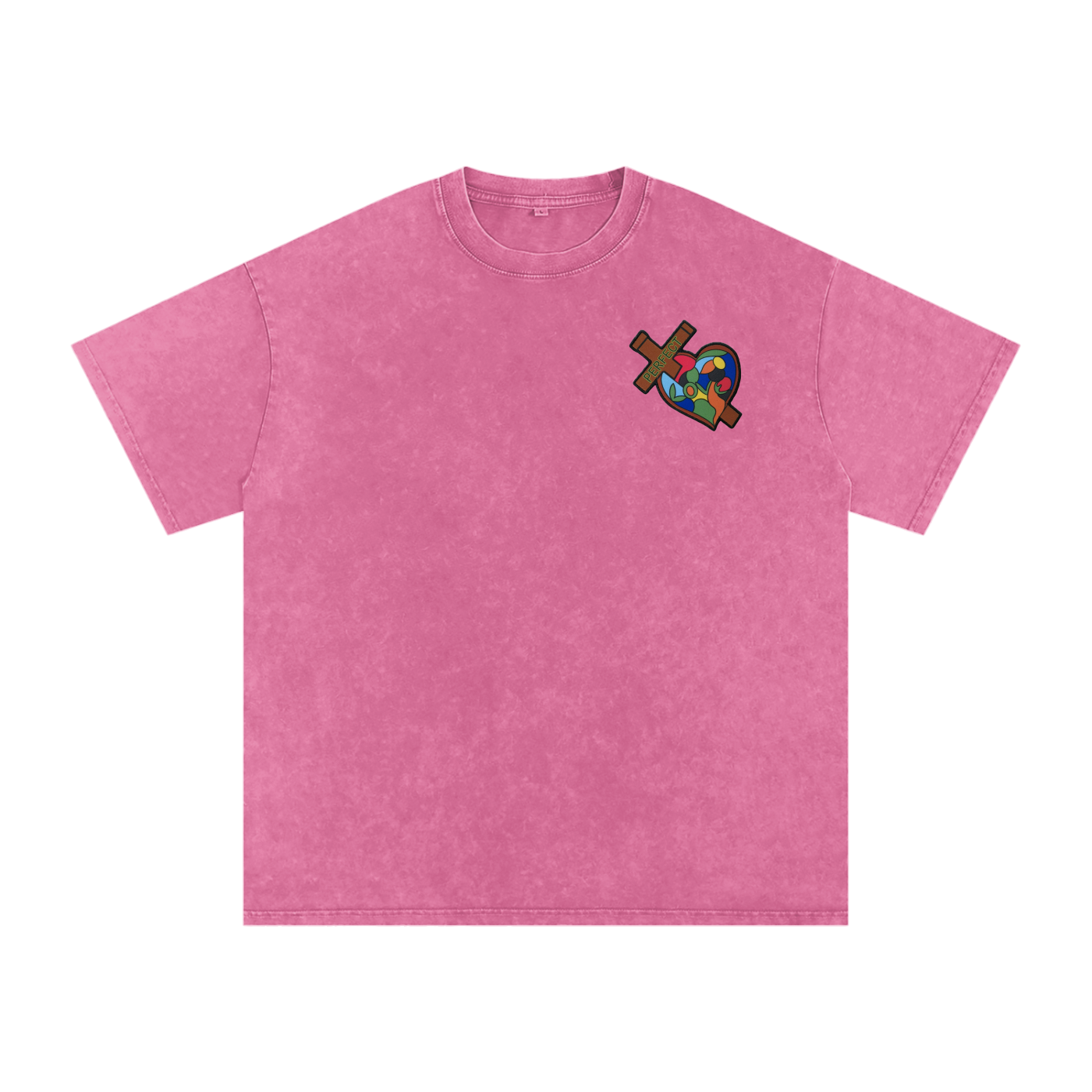 Take Heart! T-Shirt - White Globe (Acid Wash)