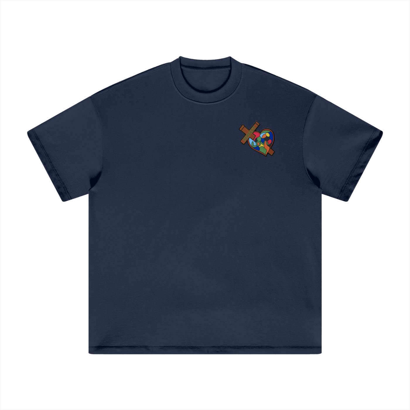 Take Heart! T-Shirt - Neon Lettering & White Globe
