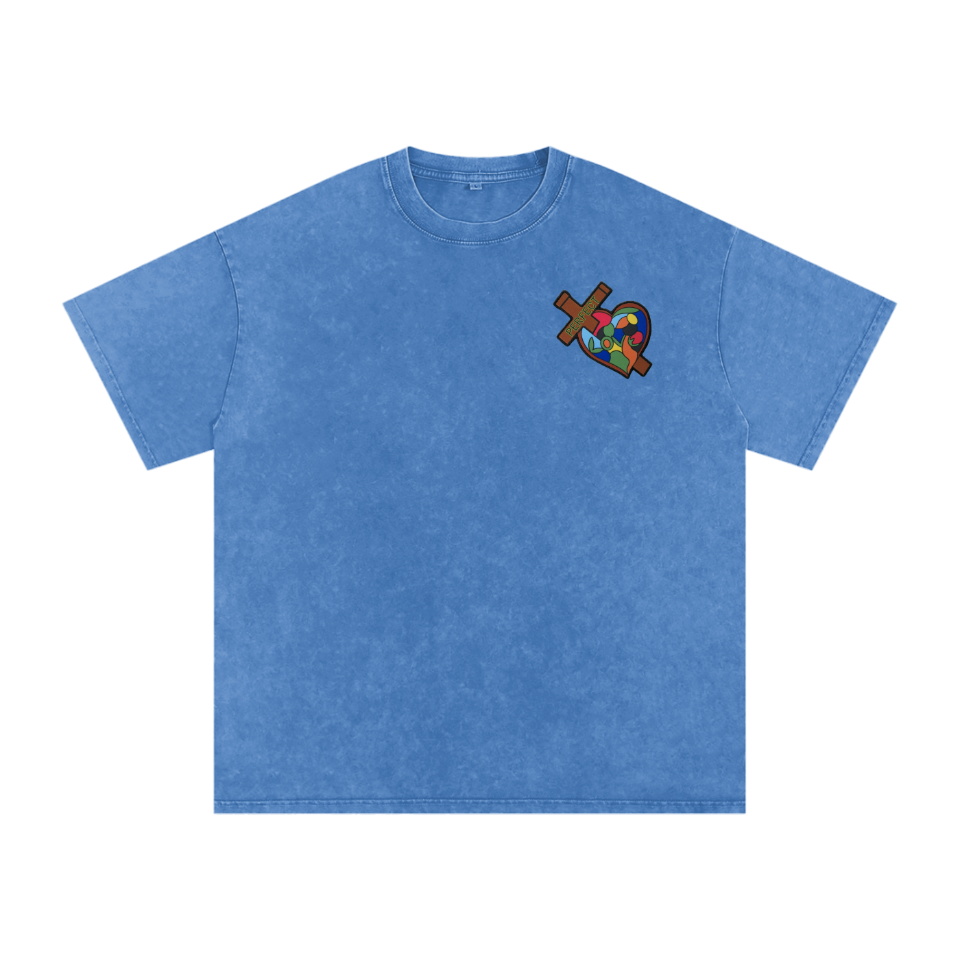 Take Heart! T-Shirt - White Globe (Acid Wash)