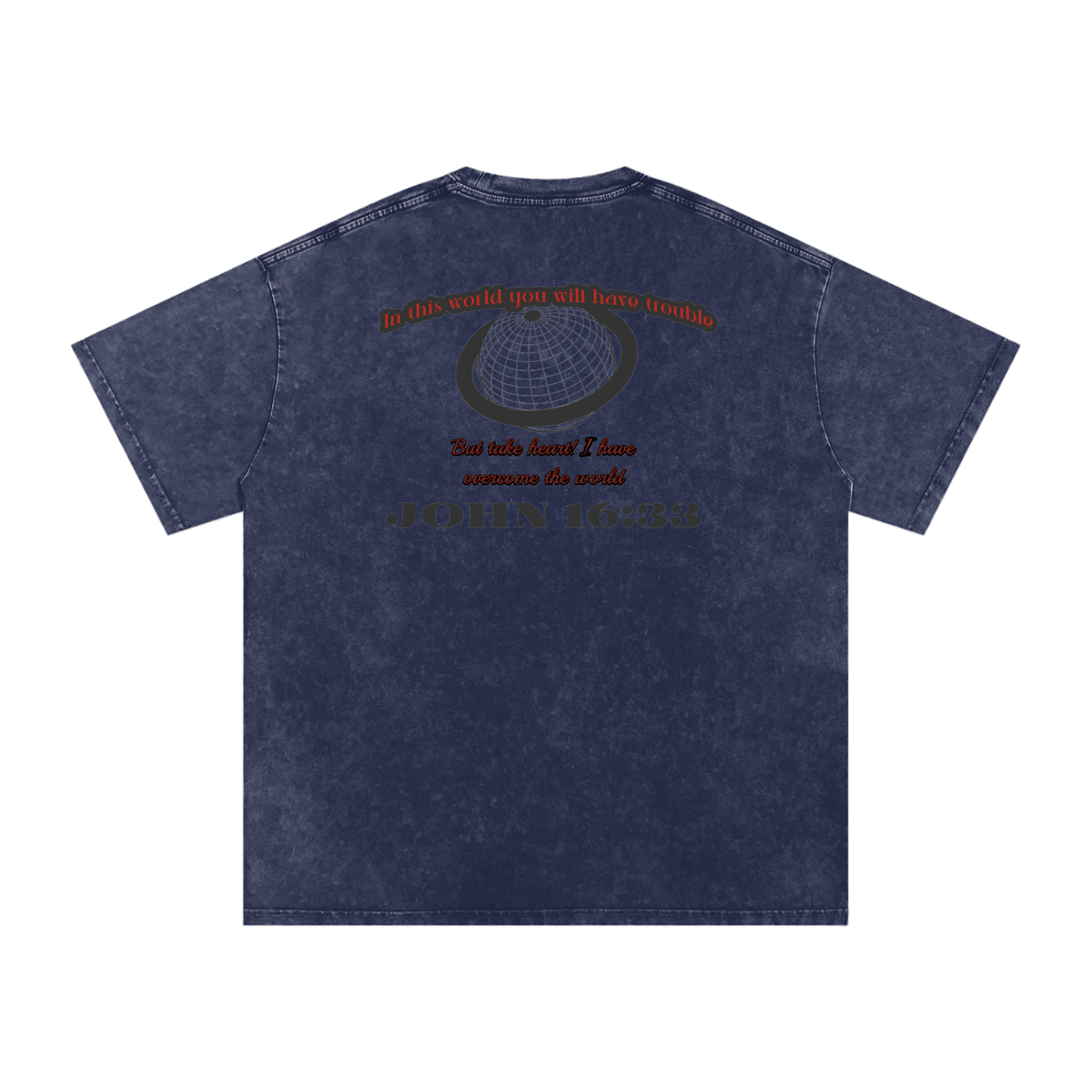 Take Heart! Black Globe (Acid Wash T-Shirt)