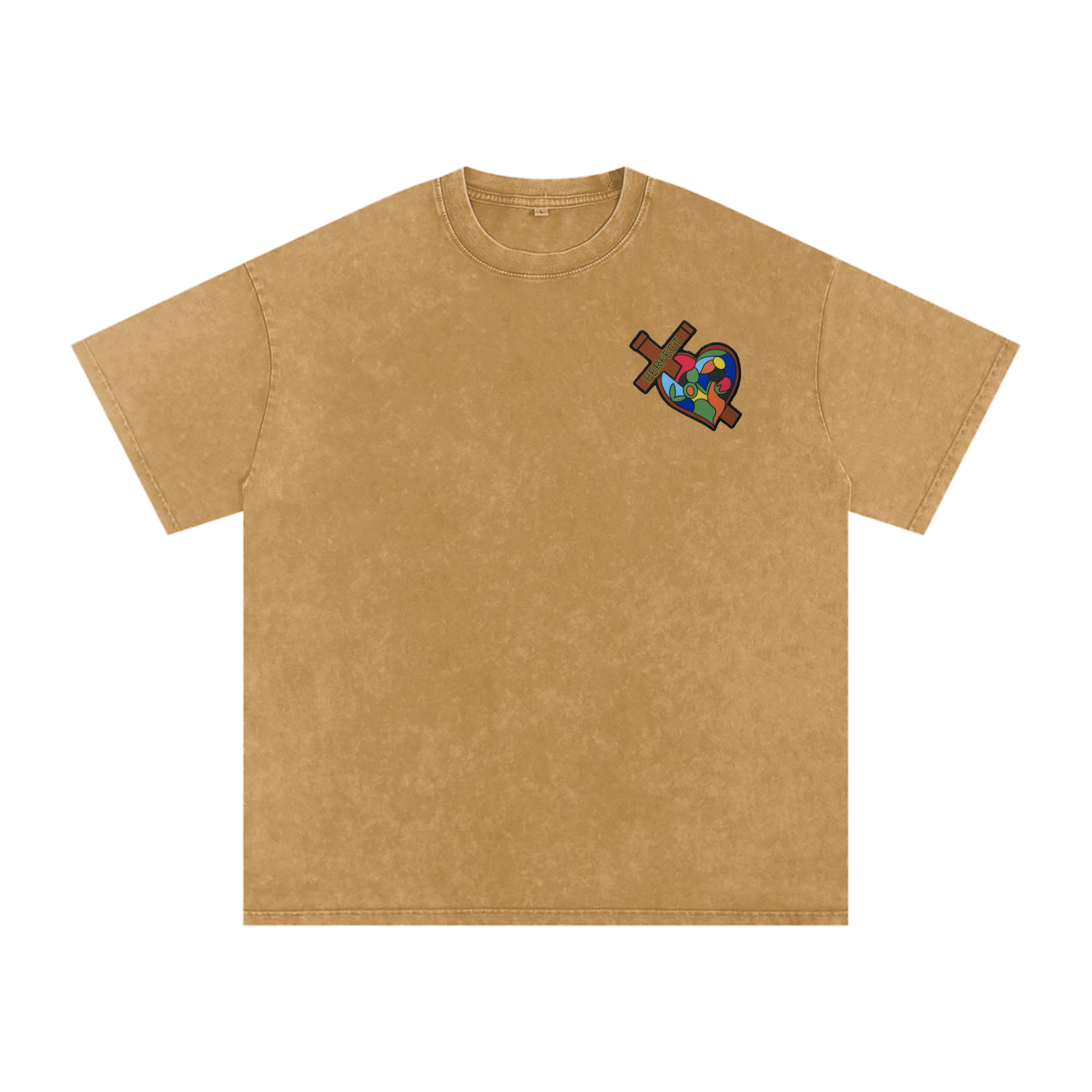 Take Heart! T-Shirt - White Globe (Acid Wash)