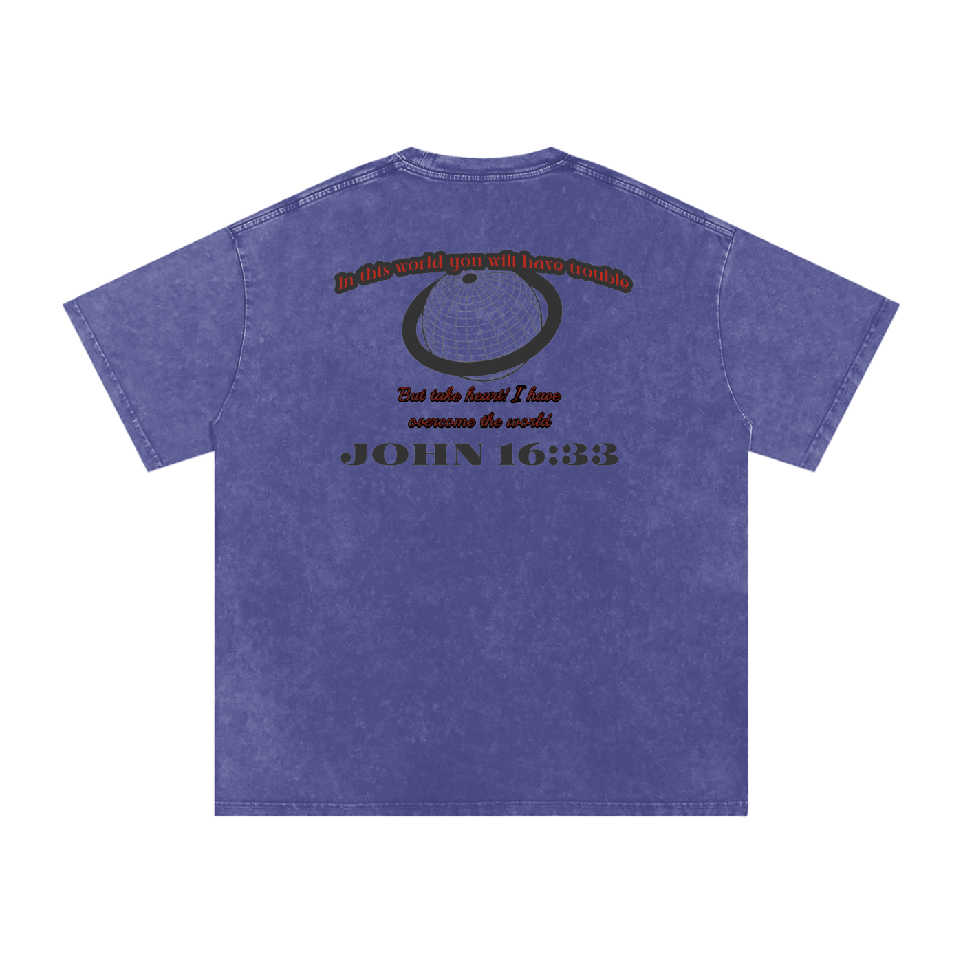 Take Heart! Black Globe (Acid Wash T-Shirt)