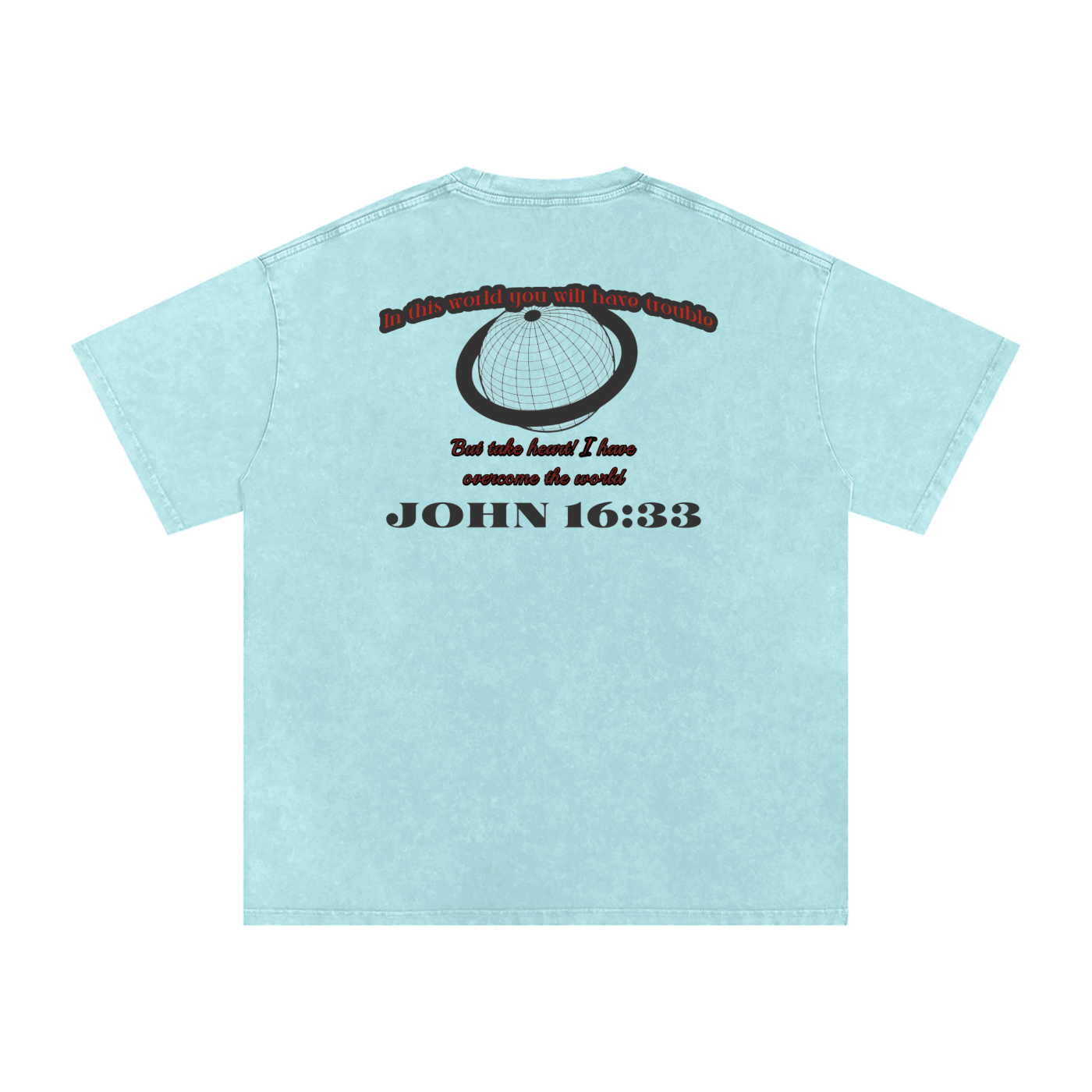 Take Heart! Black Globe (Acid Wash T-Shirt)