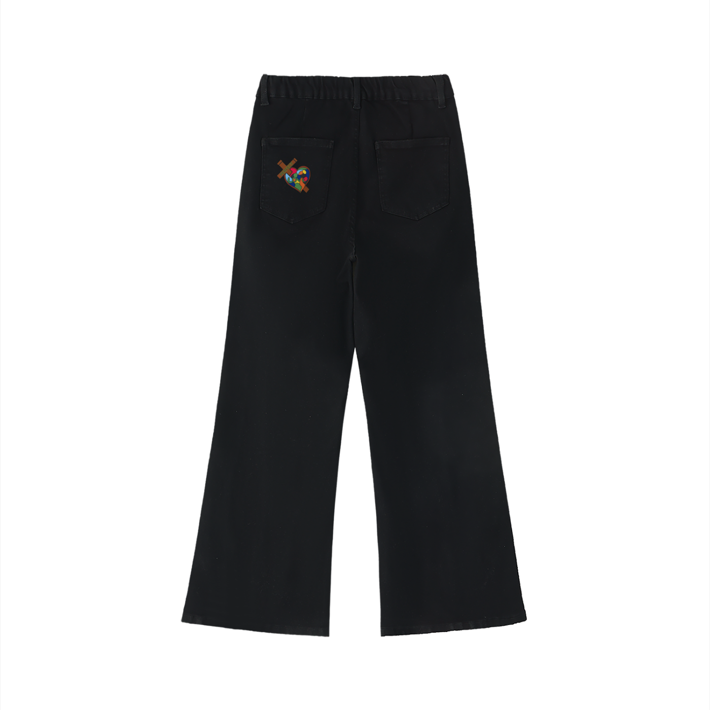 Perfect Love Flowered Women's Flared Leg Jeans