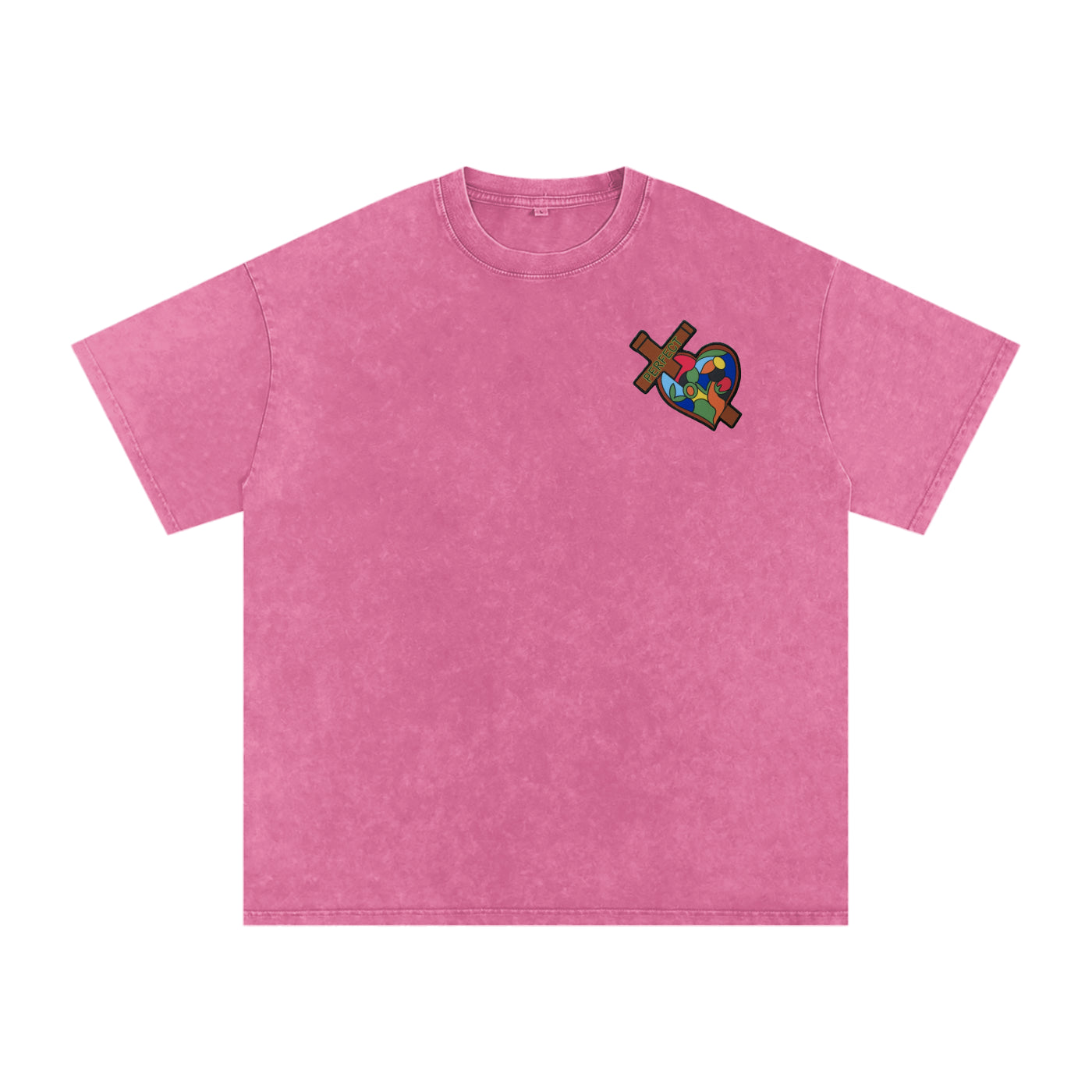 Take Heart! T-Shirt - White Globe (Acid Wash)