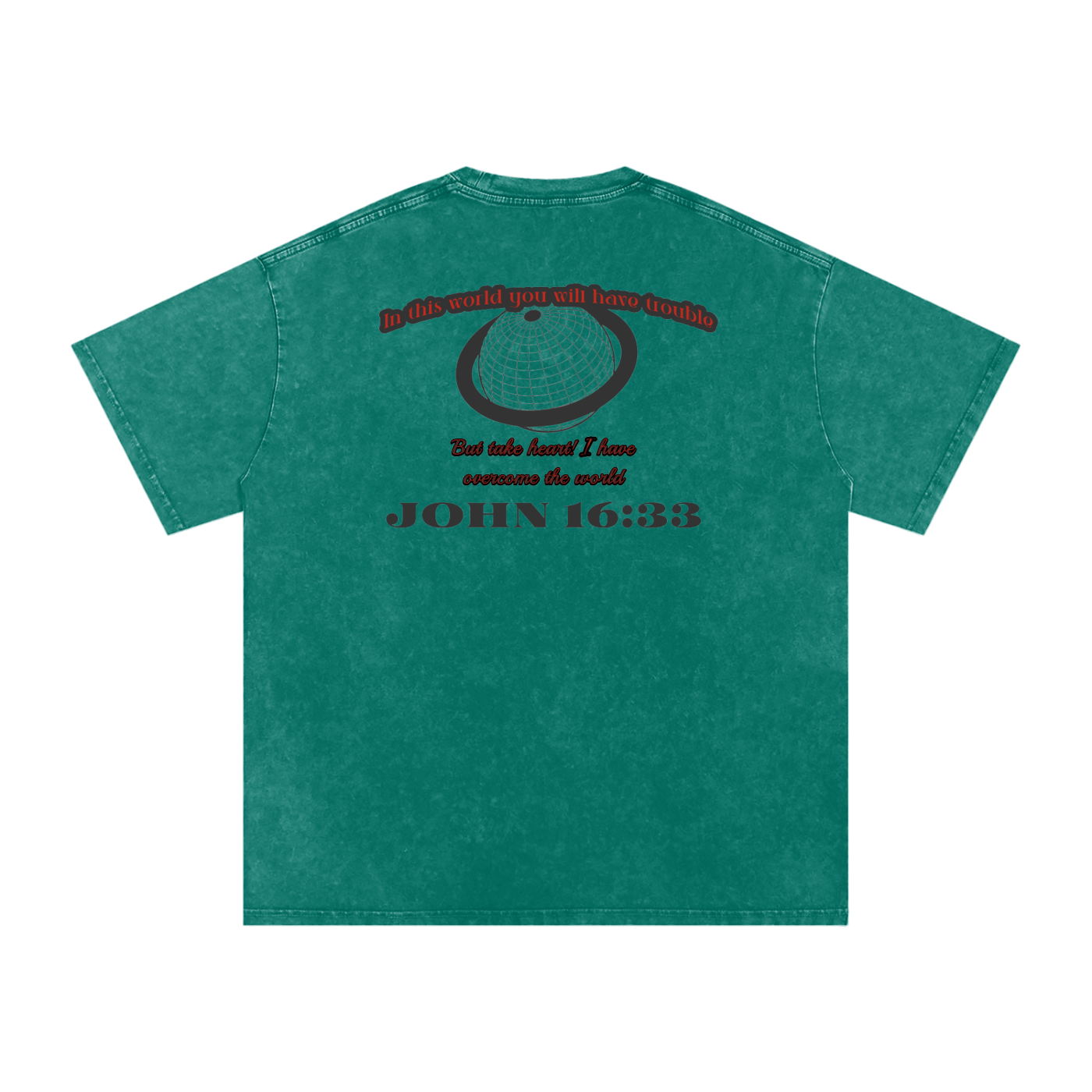 Take Heart! Black Globe (Acid Wash T-Shirt)