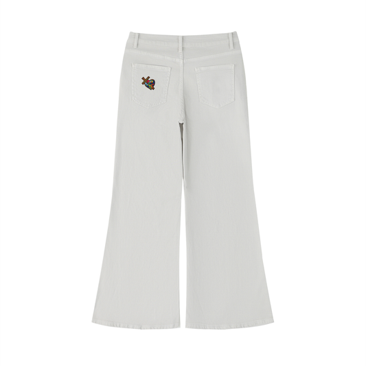 Devoted to God Women's Flared Leg Jeans