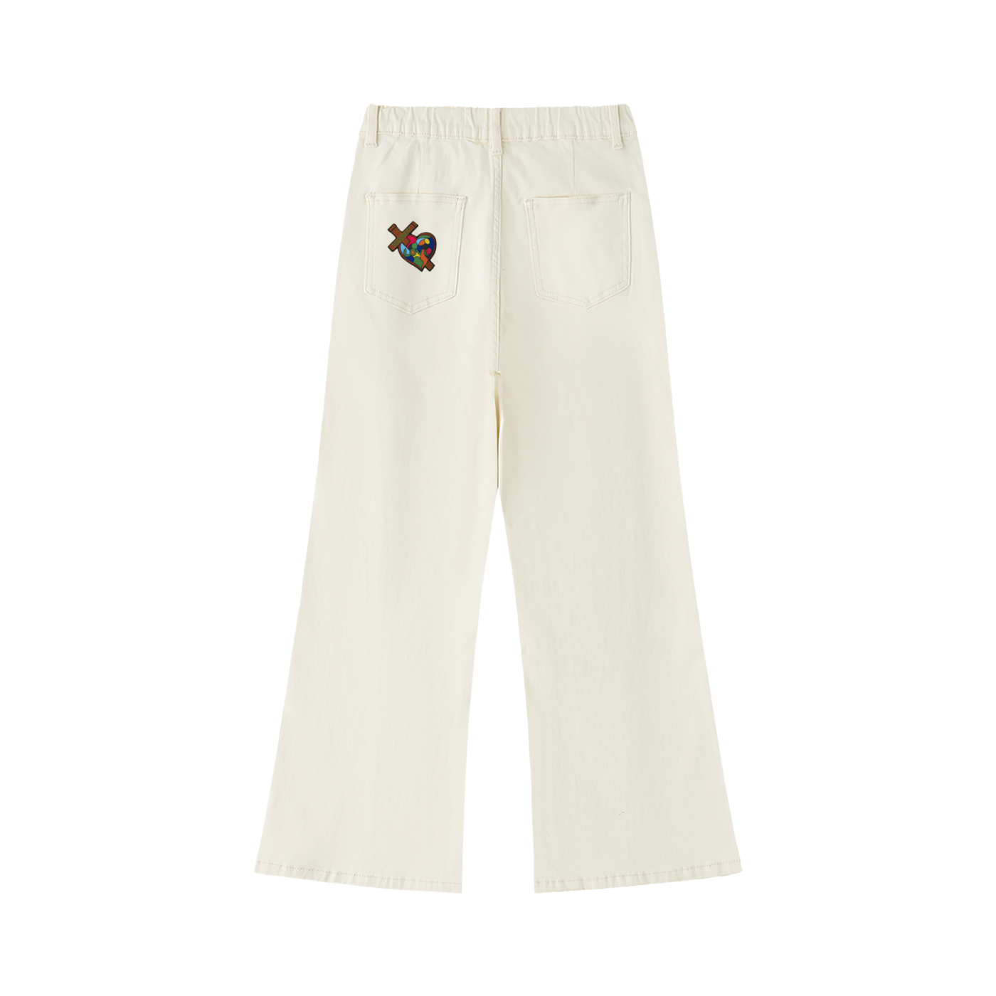 Perfect Love Flowered Women's Flared Leg Jeans