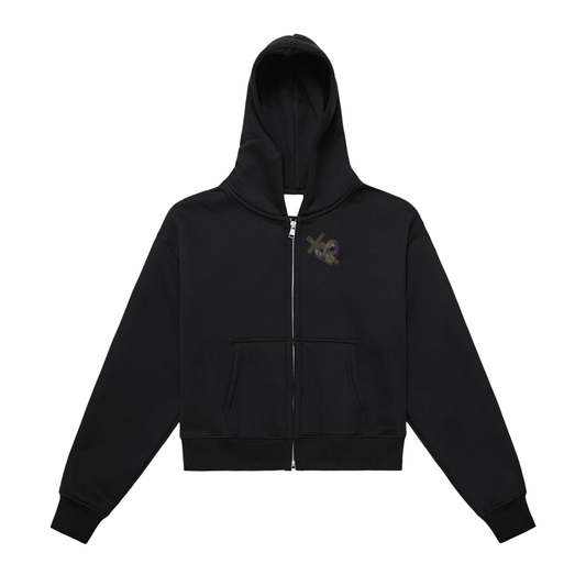 Women's Perfect Love - Zip-Up Crop Hoodie