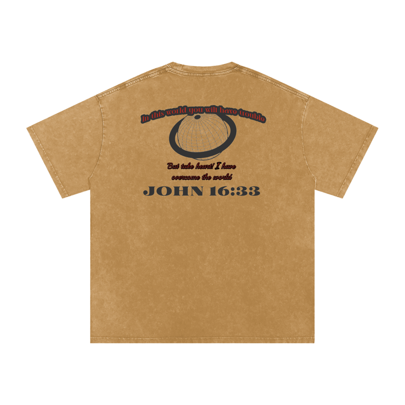 Take Heart! Black Globe (Acid Wash T-Shirt)