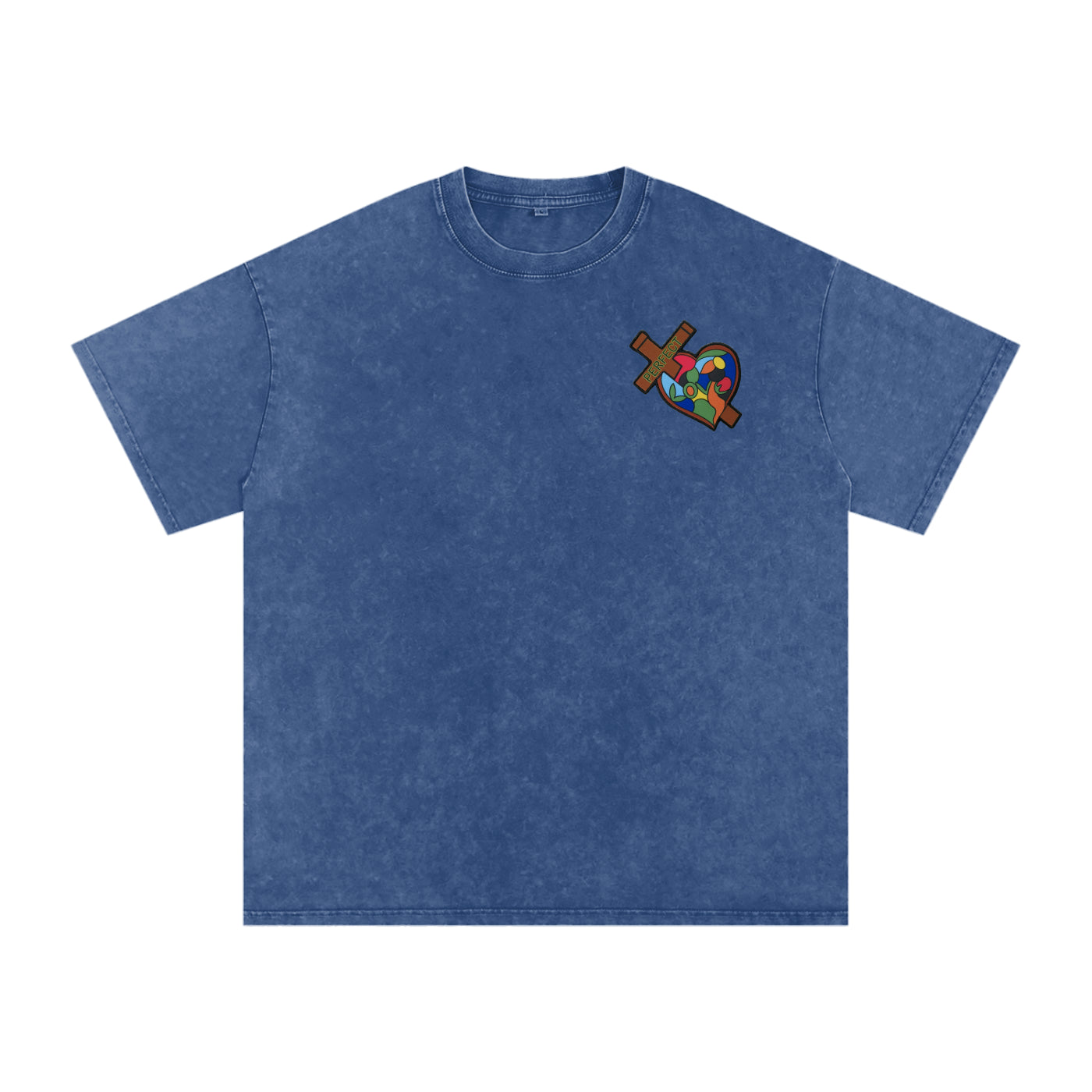 Take Heart! T-Shirt - White Globe (Acid Wash)